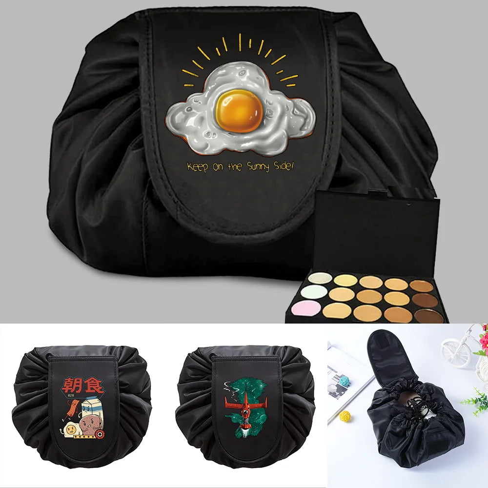 Japan Print Lazy Cosmetic Storage Bag Pouch Portable Travel Debris Wash Bag