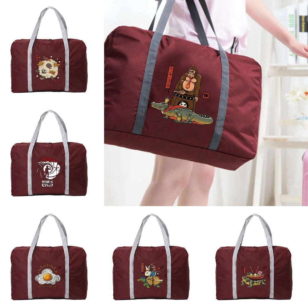 Japan Series Travel Bag Clothes Organizers Unisex Duffle