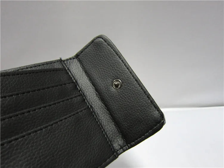Anime Detective Conan PU Short Wallet Button Purse