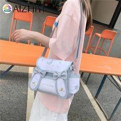 Japanese Anime Shoulder Bag Moon Star Bow Ties Satchel for Women