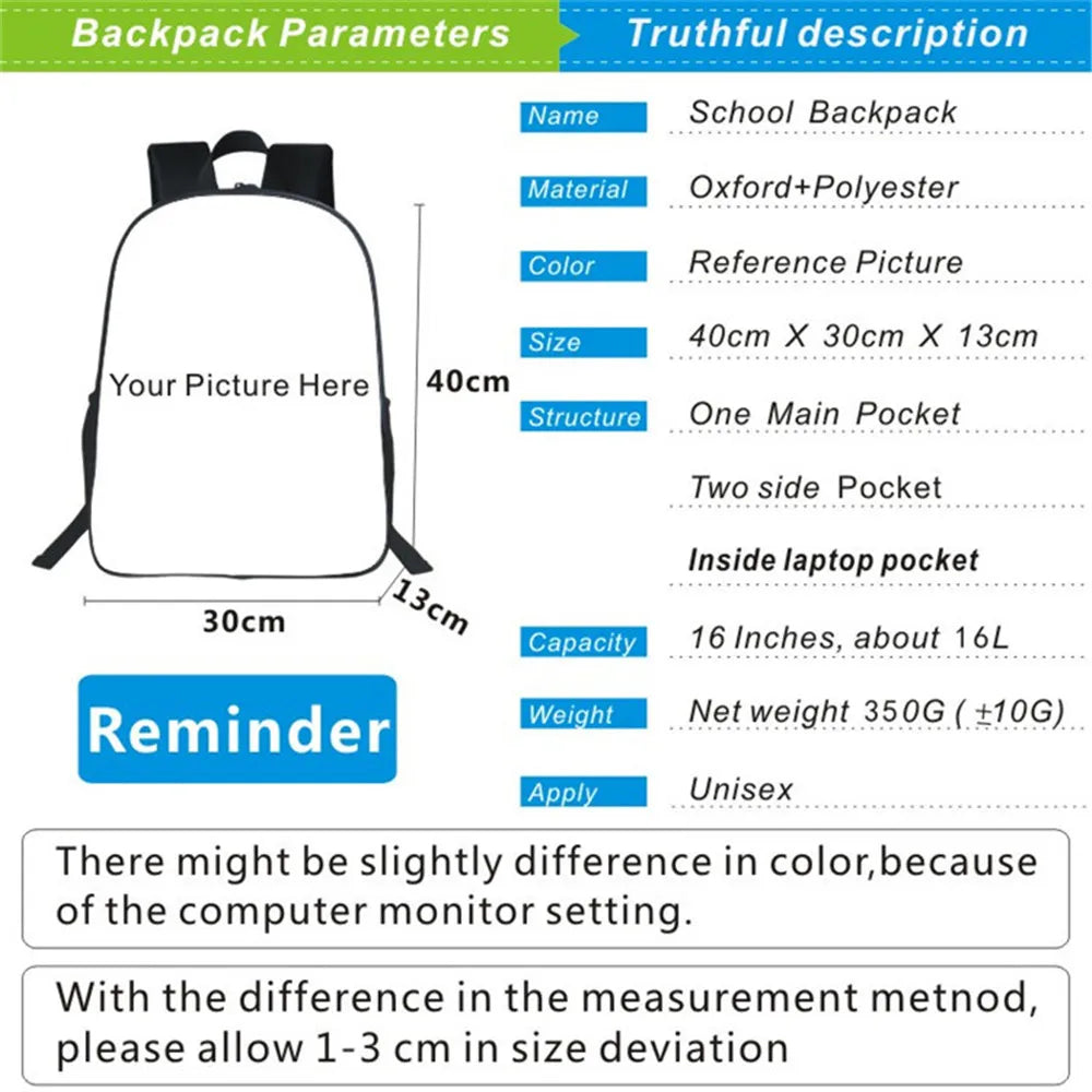 Japanese Anime Tokyo Ghoul Backpack School Bag for Girls Boys