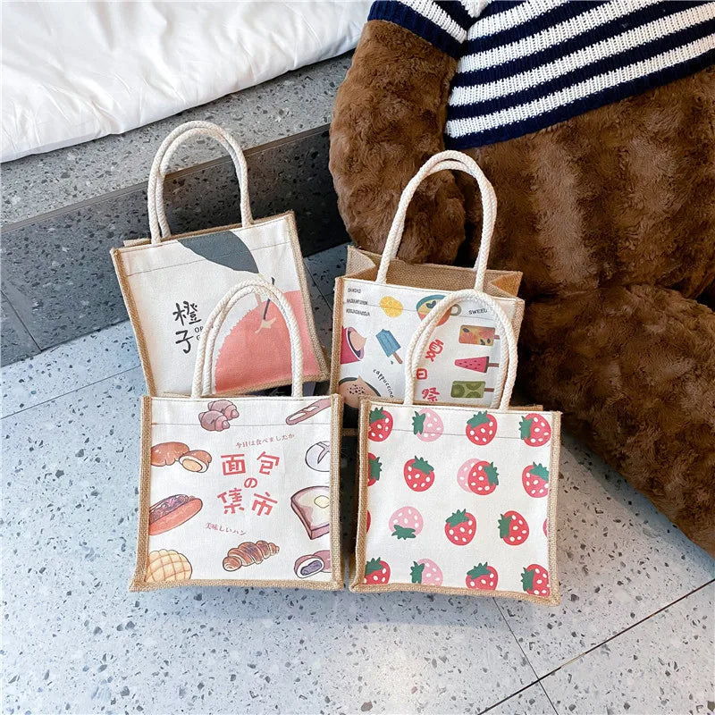 Japanese Canvas Bag Women's Handbag Crossbody Small Bag Autumn Winter