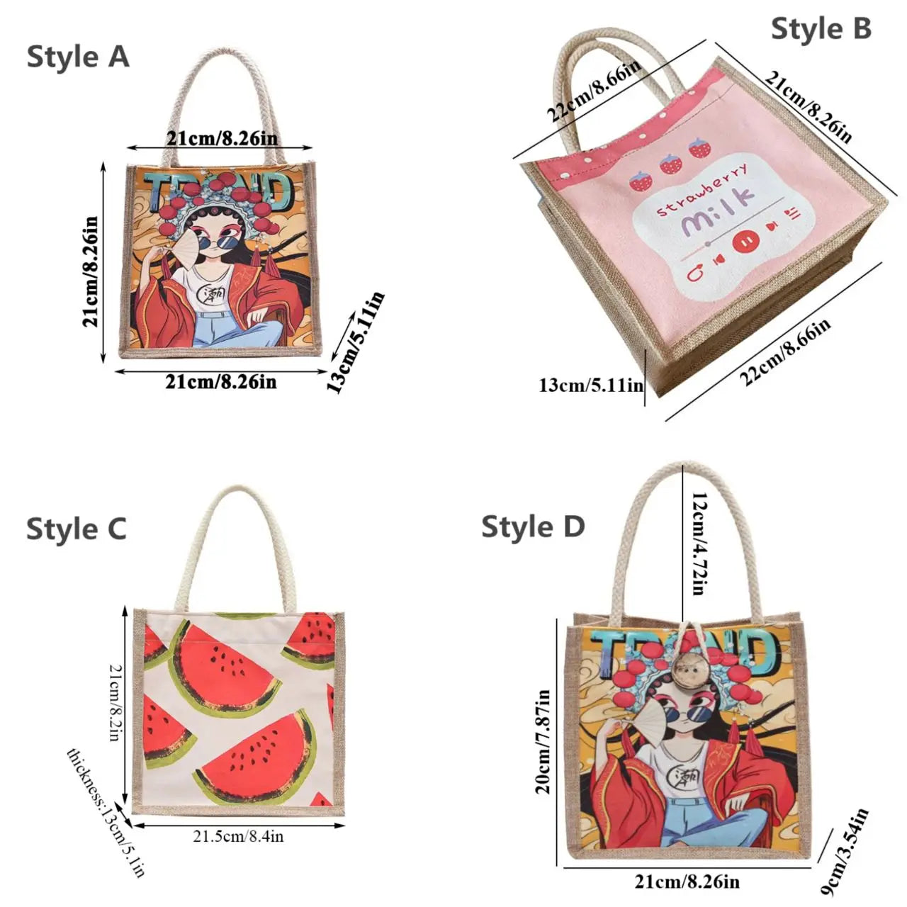 Japanese Canvas Bag Women's Handbag Crossbody Small Bag Autumn Winter