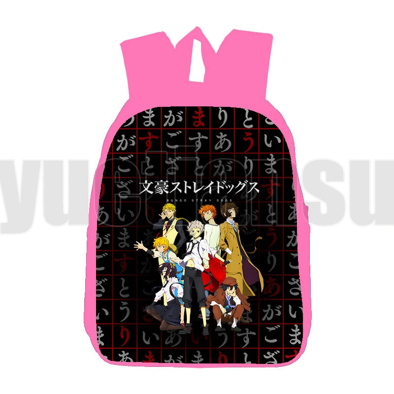 Bungou Stray Dogs 3D Anime Backpack for Children Osamu Dazai School Bag 16 Inch