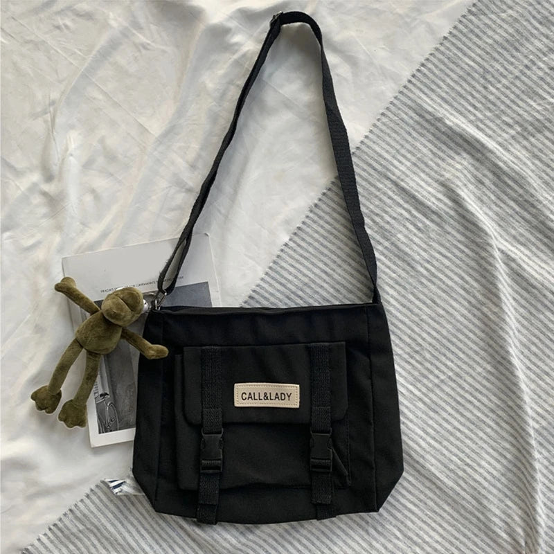 Japanese Crossbody Bag Anti-theft Messenger Bag with Pockets