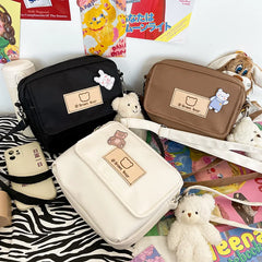 Japanese Little Bear Soft Girl Crossbody Bag Funny Personality Student Small Bag