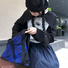 Japanese Abstract Artist One Shoulder Bag Canvas Summer Crossbody Bags