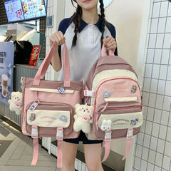 Japanese Style Women Backpack School Bag Waterproof Shoulder Bags