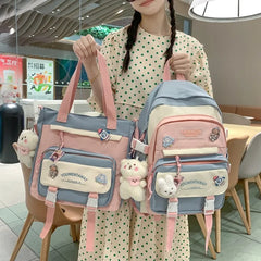 Japanese Style Women Backpack School Bag Waterproof Shoulder Bags