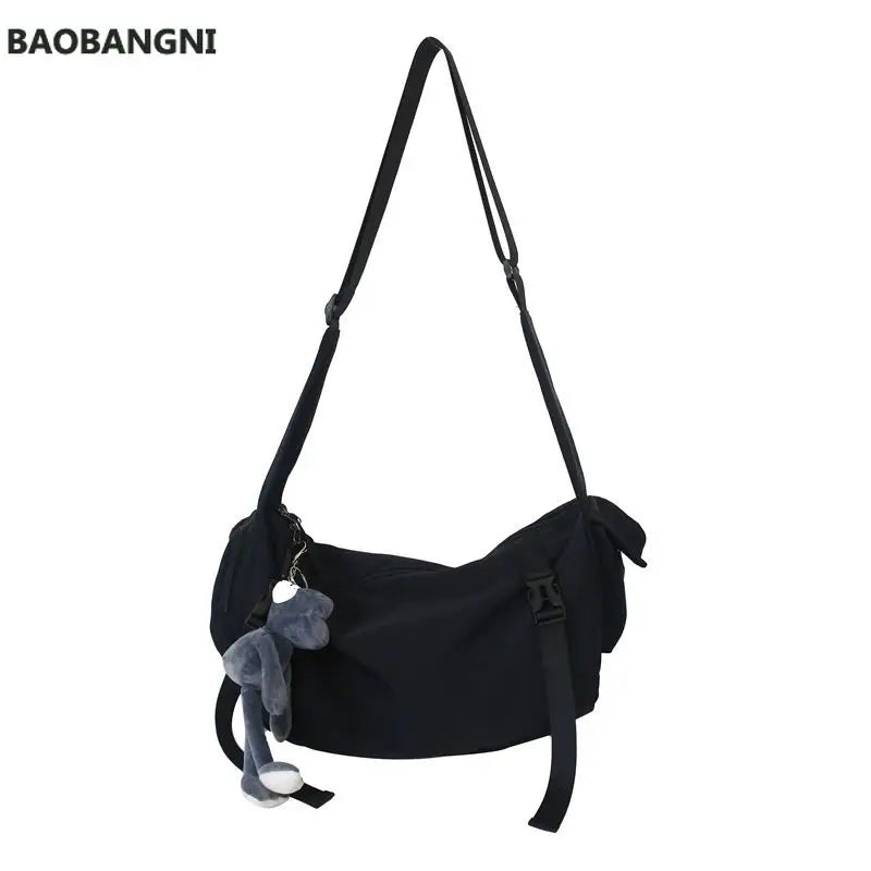Japanese Nylon Sling Bag Large Capacity Shoulder Handbag