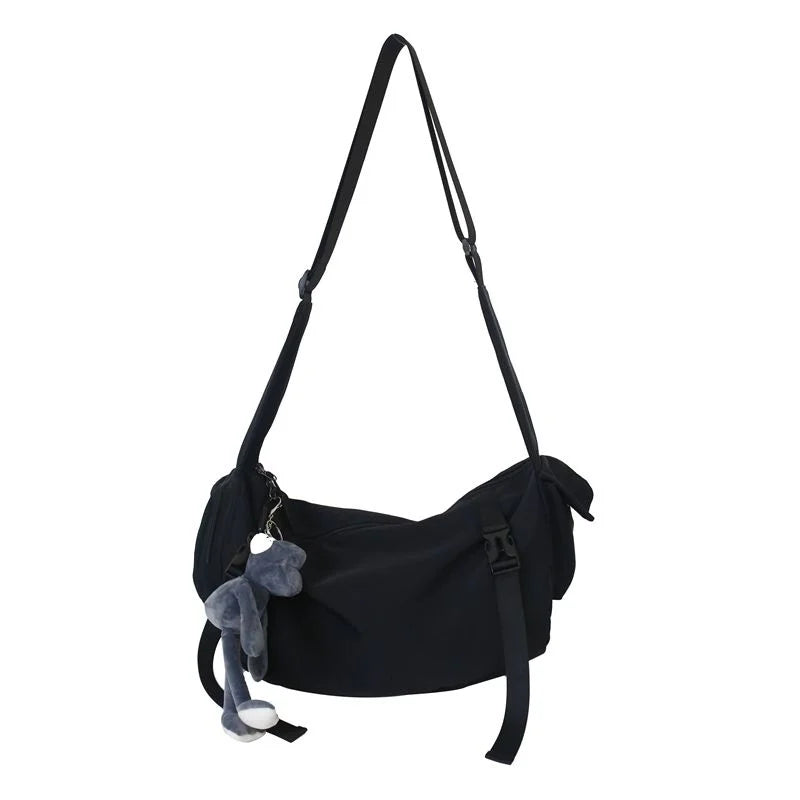 Japanese Functional Nylon Sling Bag Large Capacity Shoulder Handbags