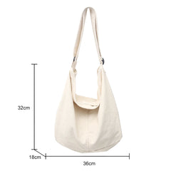 Japanese Harajuku Canvas Messenger Bag Retro Handbag Soft Pockets