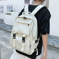 Japanese Harajuku Style Backpack Solid Shoulder Bag