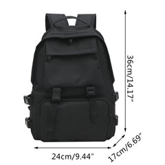 Japanese Harajuku Style Backpack Solid Shoulder Bag
