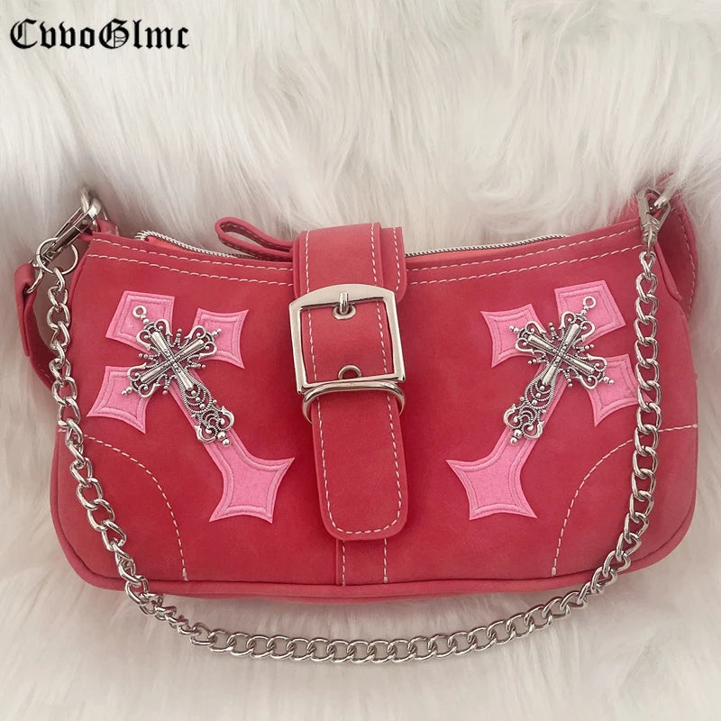Japanese Harajuku Totes Crossbody Bag Women Pu Leather Handbags