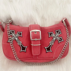 Japanese Harajuku Totes Crossbody Bag Women Pu Leather Handbags