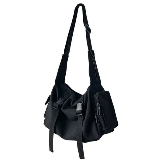 Japanese Harajuku Messenger Bag Canvas Crossbody Large Capacity Handbag