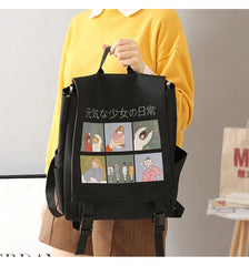 Japanese Harajuku Women Backpack Waterproof Oxford Small School Bag
