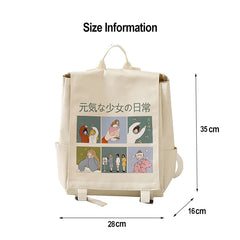 Japanese Harajuku Women Backpack Waterproof Oxford Small School Bag
