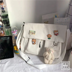 Japanese Harajuku Vintage Girl Messenger Bag Ulzzang Version Student Canvas Bag