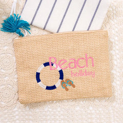 Japanese-Korean Clutch Bag Straw Handbag for Women