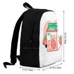 Japanese Peach Milk Anime Laptop Backpack
