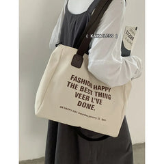 Japanese Multi-pocket Tote Bag Canvas Handbag Shoulder Crossbody
