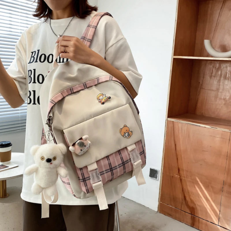 Japanese School Bags for Children Large Capacity Female Campus Student Backpack
