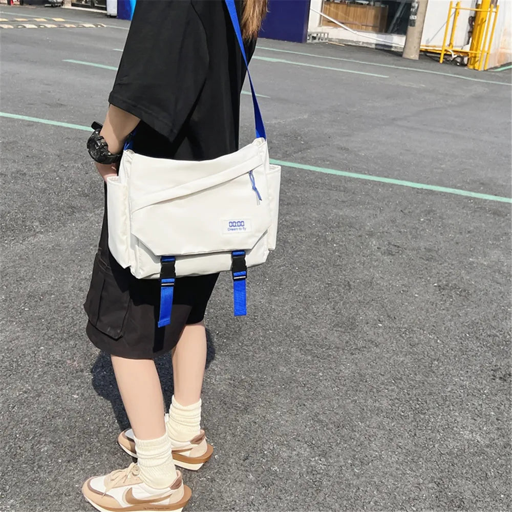 Japanese Messenger Waterproof Bag Light Crossbody Bags for Men Women