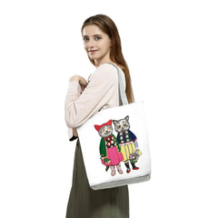 Cat Women Handbags Print Lady Totes Big Capacity Shoulder Bag