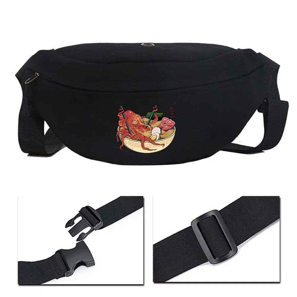 Japanese Tide Unisex Shoulder Bag Multifunctional Chest Bag Fitness Animation Pr