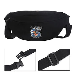 Japanese Anime Print Unisex Shoulder Bag Fitness Waist Chest Messenger Bag