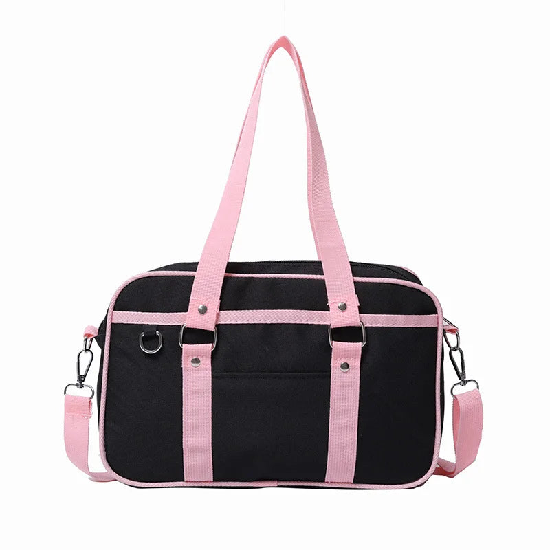 Japanese Style Women Canvas Satchel Handbag School Book Bags