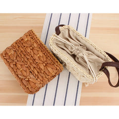 Japanese Hand-Woven Messenger Bag for Beach Holiday