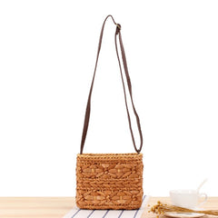 Japanese Hand-Woven Messenger Bag for Beach Holiday