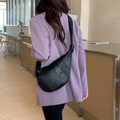 Japanese Dumpling Bag Women Cross Body Bag Vintage Waist Bag