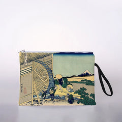 Japanese Ukiyoe Print Cosmetic Bag Lady Makeup Travel Storage