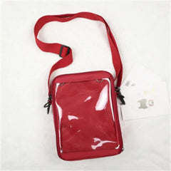 Japanese Transparent Small Square Diagonal Ita Bag One Shoulder Canvas Handbag