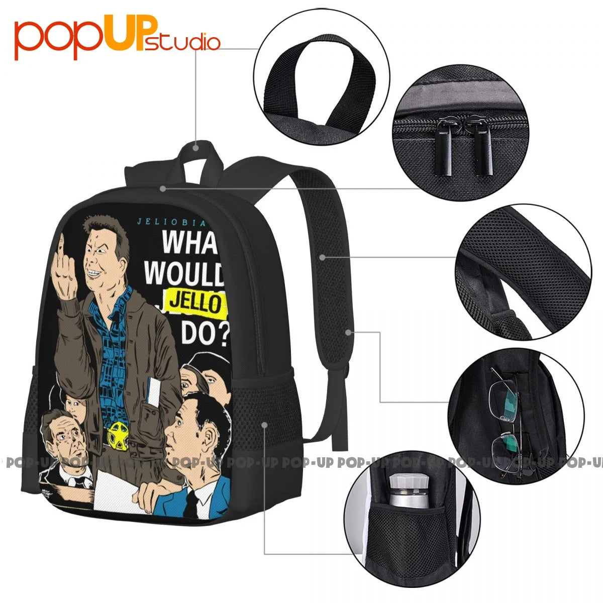 Punk Backpack Large Capacity Bookbag Softback Storage Bag Outdoor Running