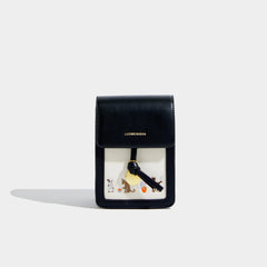 Vintage Cartoon Print Small Square Bag Single Shoulder Bag
