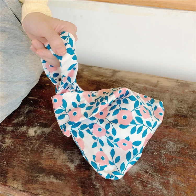 Jiessie&Angela Small Fabric Handbag Wrist Wallet Pouch Women's Bags