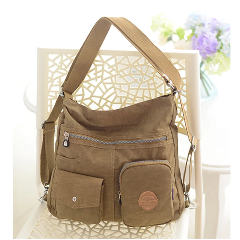 Jinqiaoer Women Shoulder Bags Waterproof Female Casual Multicolor