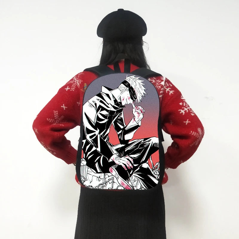 Jiu-Jitsu Yuzu Itadori Backpack Japanese Anime School Student Bag