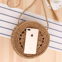 Woven Beach Crossbody Bag Bohemian Women Shoulder Bags