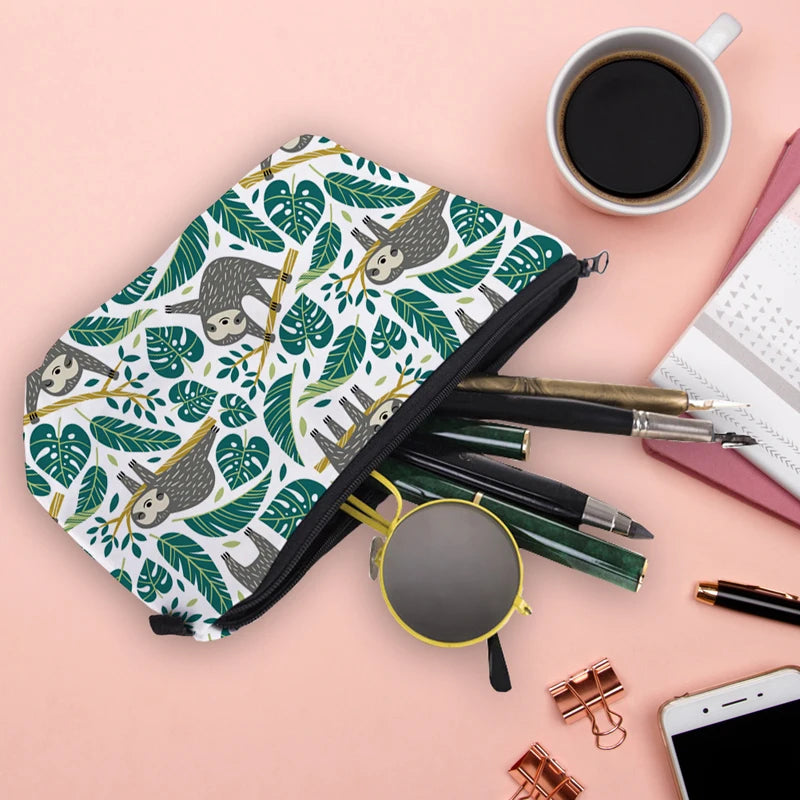 2 PCS Animal Pattern Makeup Bag Set for Women