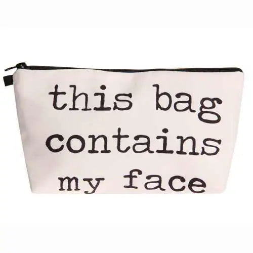 Cosmetic Bag Heat Transfer Printed Makeup Organizer