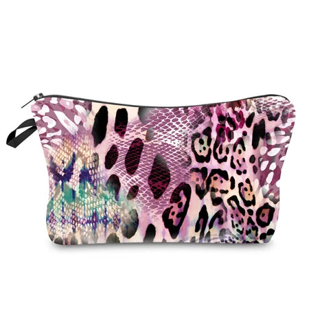 Leopard Makeup Bag Water Resistant Organizer Women Beauty Bag