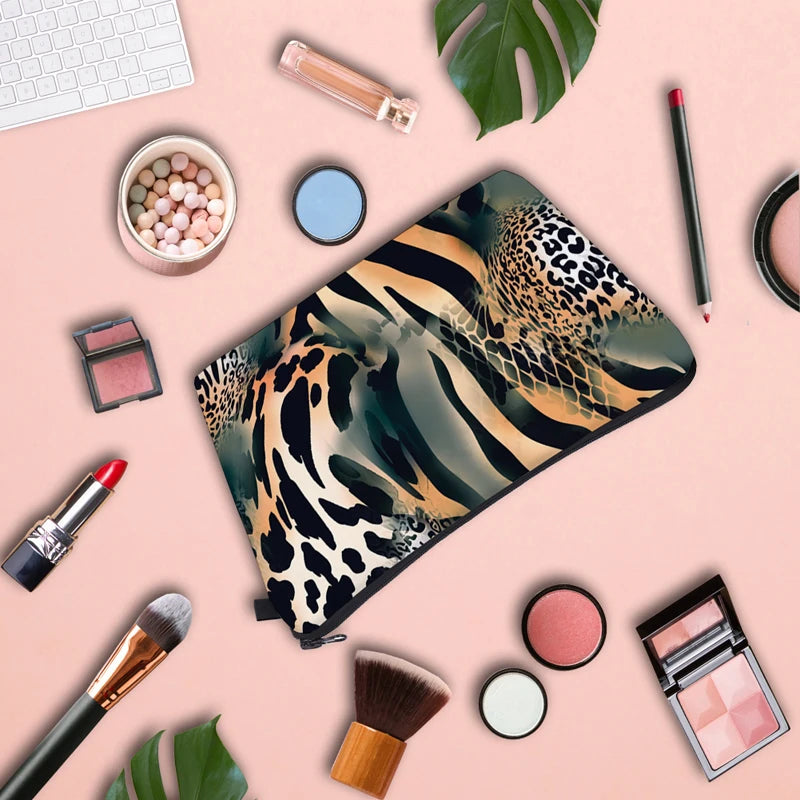 Leopard Makeup Bag Waterproof Organizer Women Beauty Bag