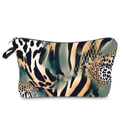 Leopard Makeup Bag Waterproof Organizer Women Beauty Bag