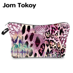 Leopard Makeup Bag Water Resistant Organizer Women Beauty Bag
